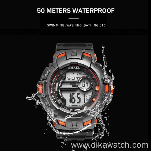 SMAEL Men Sports Watches Luxury Military Digital Watch